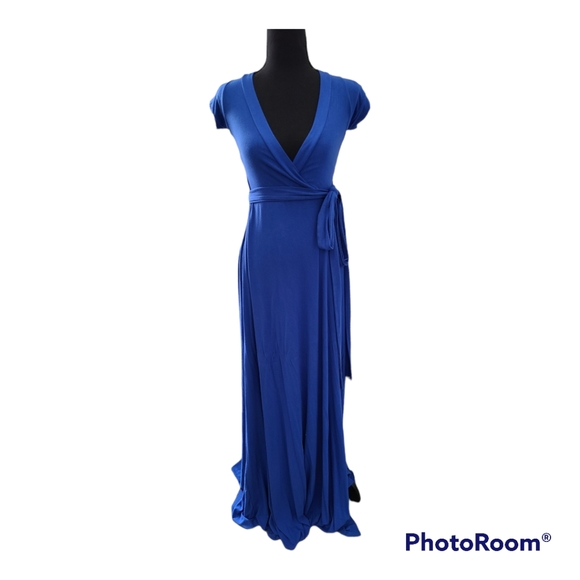 Whitney Mero Dresses & Skirts - Whitney Mero Royal Blue Maxi Wrap Dress